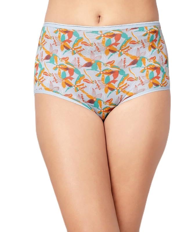 Clovia Bragas hipster de cintura alta para mujer, de algodón, 3 unidades, varios