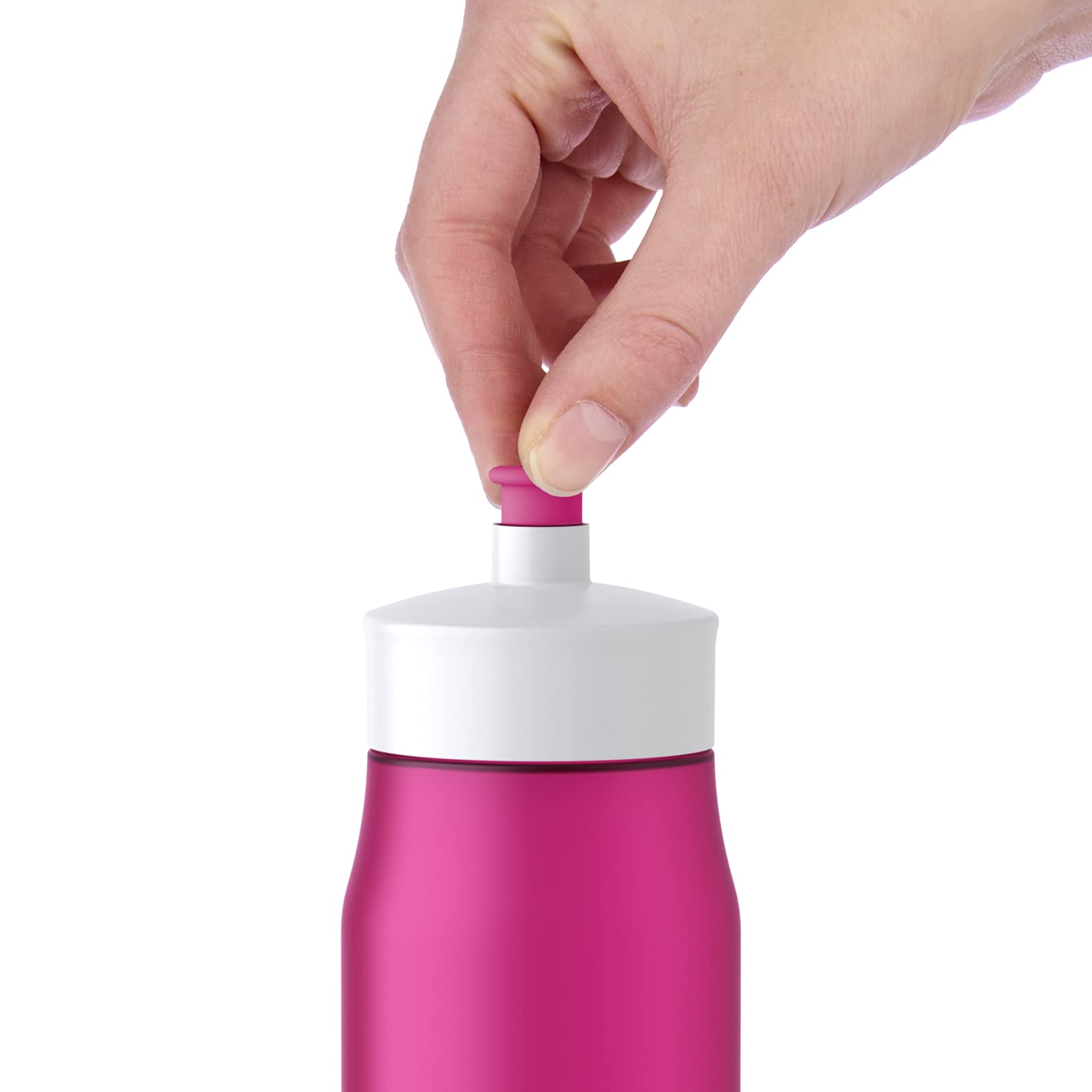 Emsa Squeeze Sport-Trinkflasche 0,6 L – BPA-frei, Auslaufsicher, Spülmaschinengeeignet