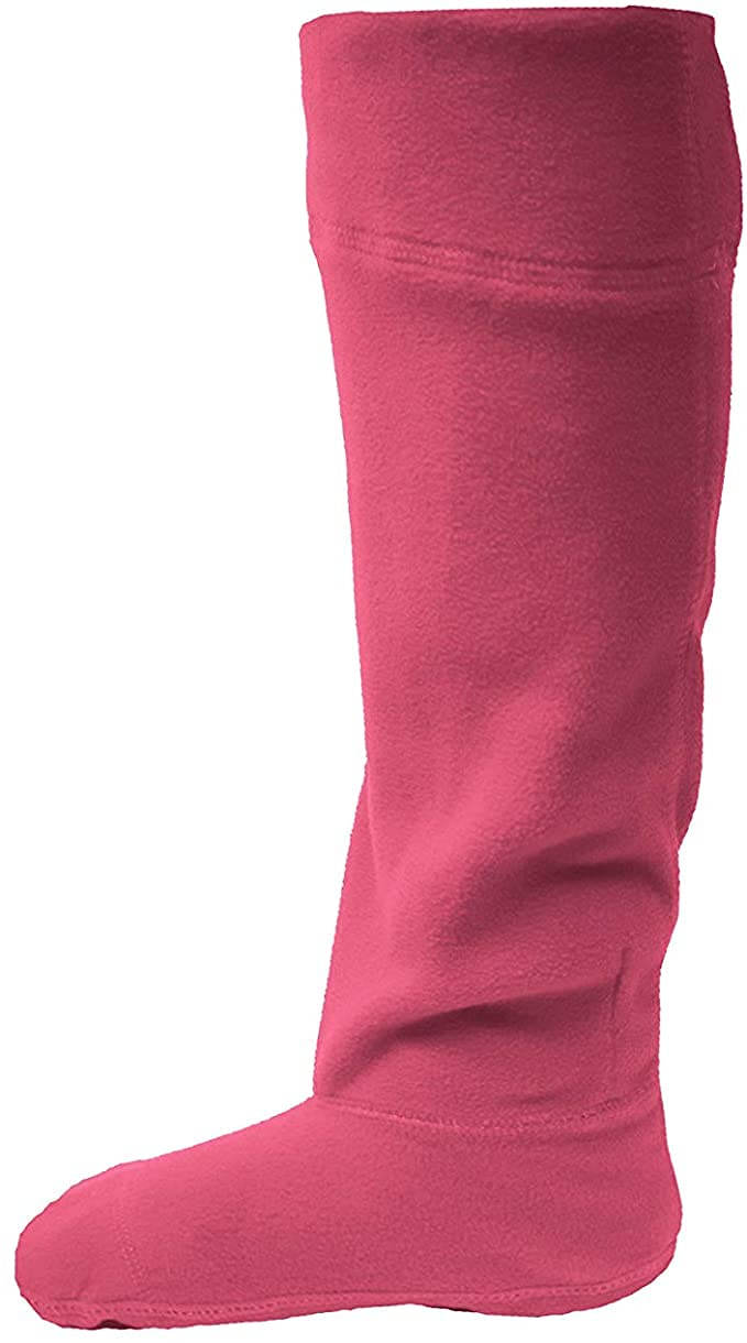 Xpress Women's Fuchsia Wellie Socks Fleece Wellington Warm Boot Socks Size 4-7 (Fuchsia)