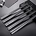 Annvchi EssStäbchen 10 Paar - Japanische Chopsticks Schwarz Stäbchen für Asiatisches Geschirr Stäbchen Spülmaschinenfest, Wiederverwendbar