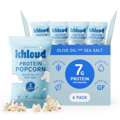 Protein Popcorn Olive Oil and Sea Salt