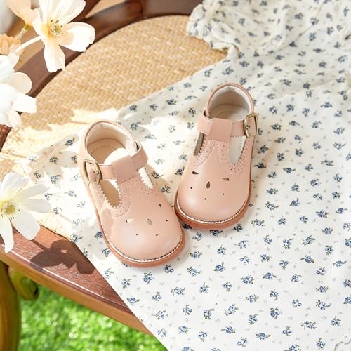 Image of PHIRAMIN Toddler Girl Mary Jane Dress Shoes-Little Girl School Uniform Shoes for Wedding Party