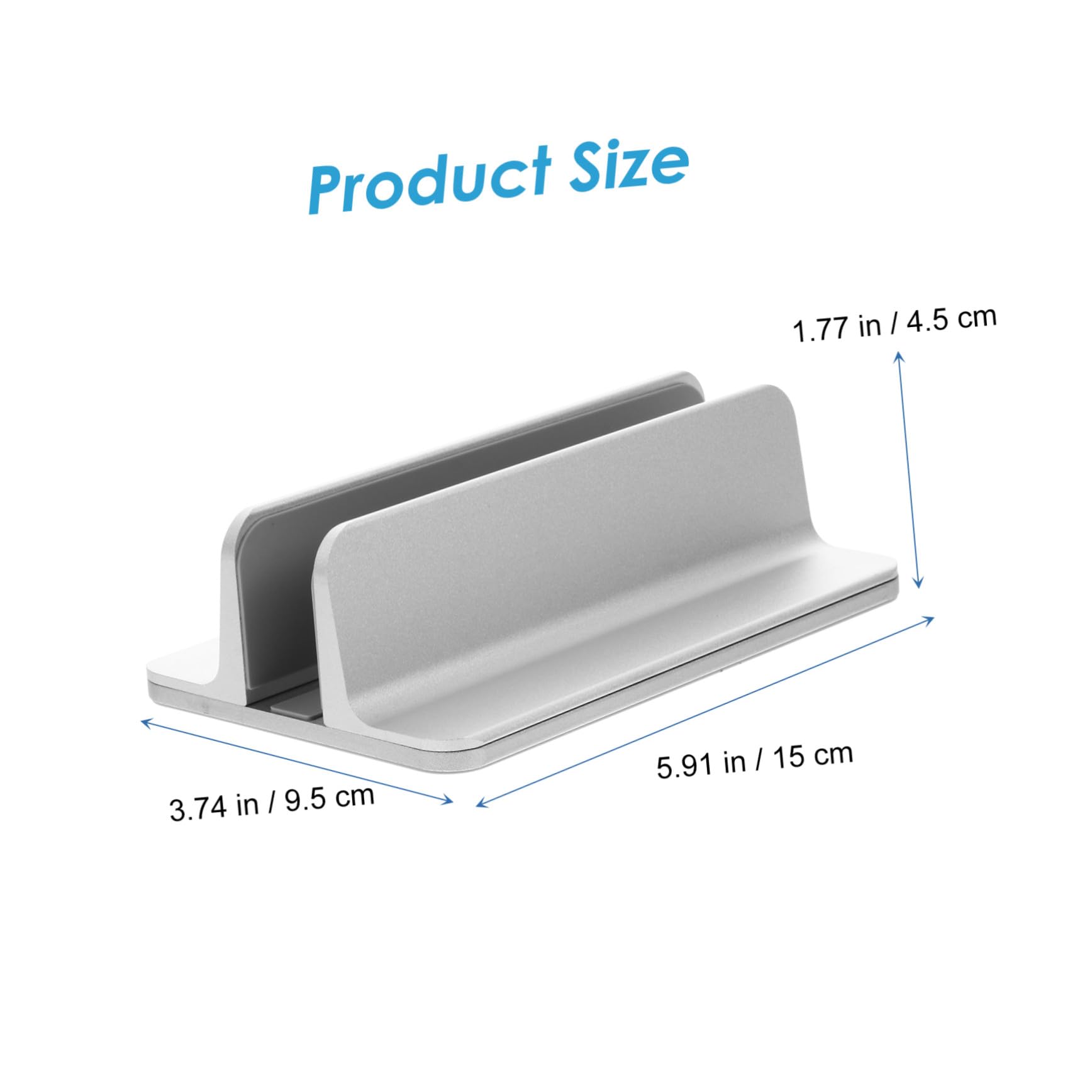 SEWACC Soporte Vertical para Portátil y Tablet de Aleación de Aluminio Anodizado Base Estable y Resistente para Mejor Disipación de Diseño Compacto para Escritorio Compatible con