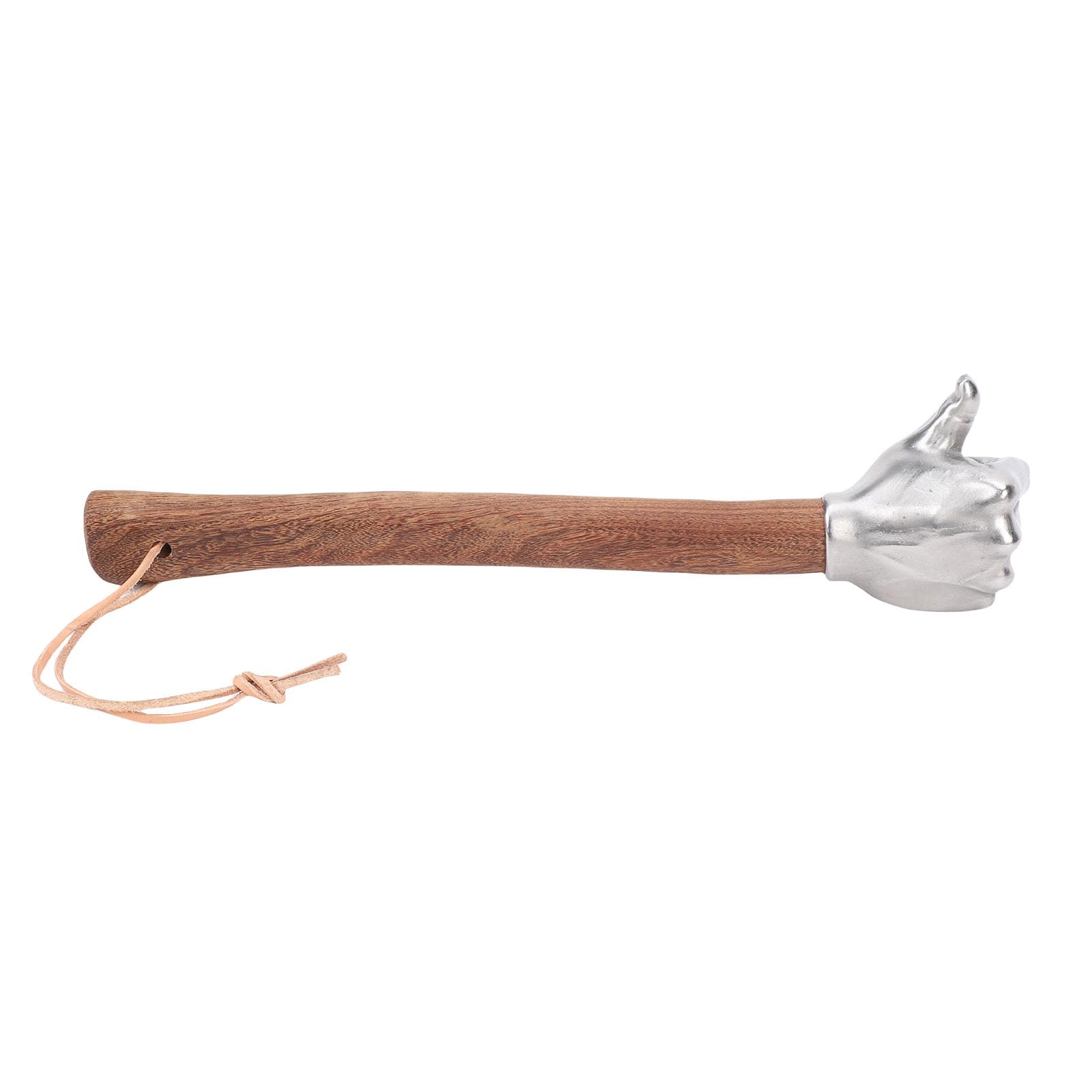 Martello a Mano Testa in Acciaio Inossidabile Martello Multifunzionale Durevole per Edilizia e Giardinaggio Manico in Legno 35 Cm (Testa del pollice)