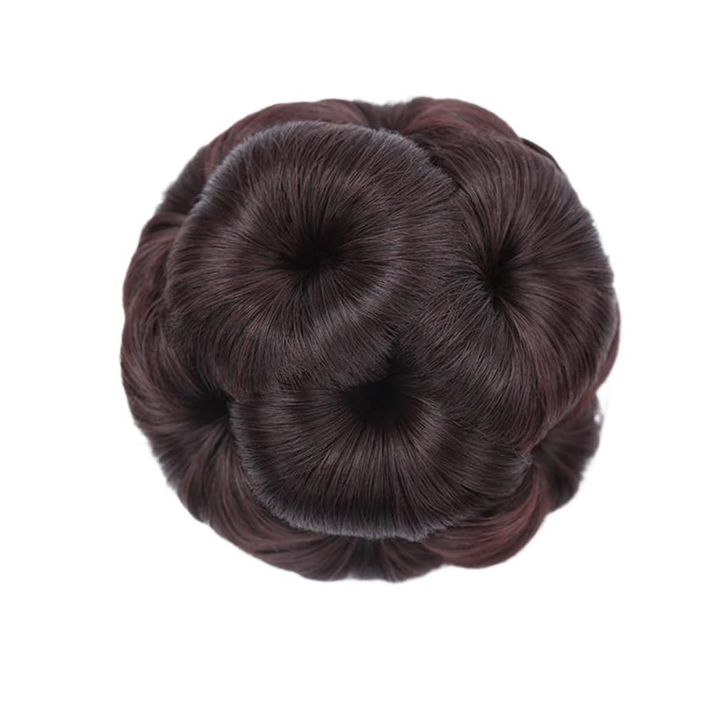 QRSTUVXZY Synthetic Clip-on Bun Hair and Easy To Take Care Of For Women's Ponytail Hair Extensions Chignon Wig(233)