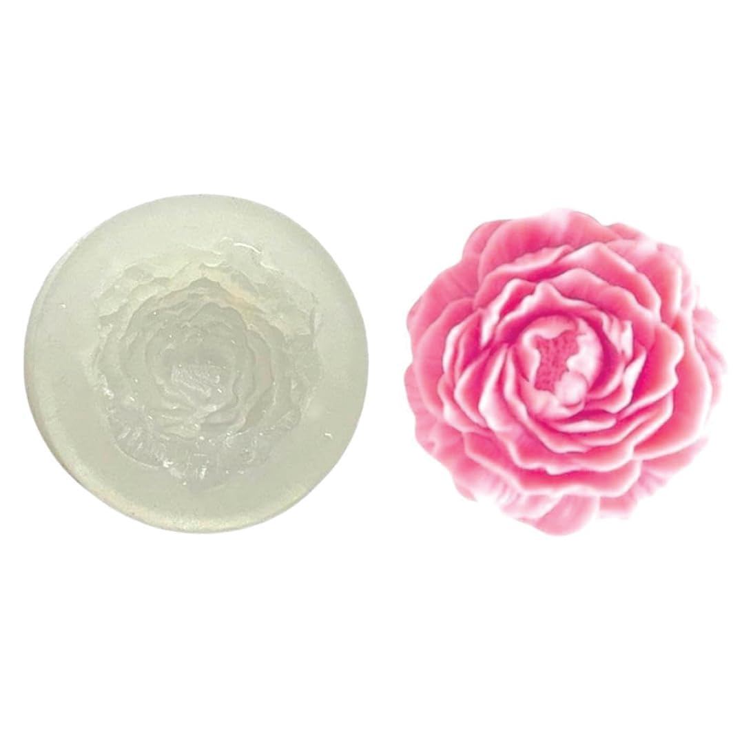 Small Rose Peony Flower Shape Silicone Mold 3D DIY Fondant Candle Soap Making Mould Cake Decoration Handmade Wax soap Jelly Clay Chocolate Molds (ASM56-40)-image-14