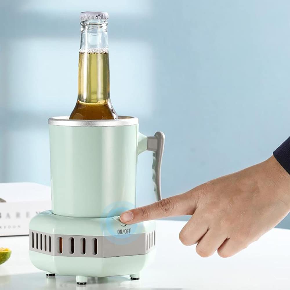 Mini frigorifero portatile elettrico per bevande, tazza refrigerante multifunzionale per casa/ufficio, ideale per birra, succhi di frutta, latte e caffè