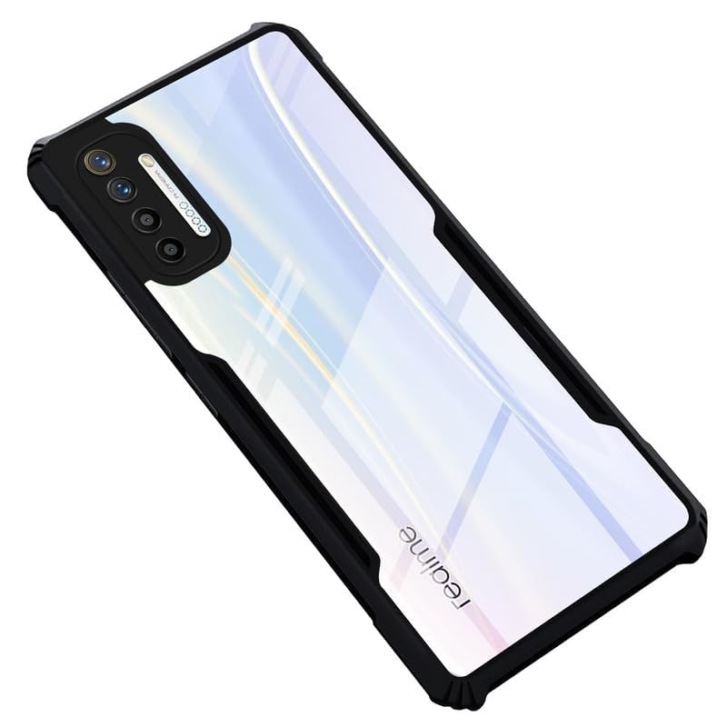 CASETON Realme XT Back Cover | Crystal Clear Transparent Back | Ultra Hyrbid | Full Camera Protection | Raised Edge | Bumper Back Case (Black) (B0D2NTZMMP) Amazon Price History, Amazon Price Tracker