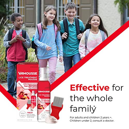 Vamousse Lice Treatment Complete Kit Includes Lice Treatment Mousse