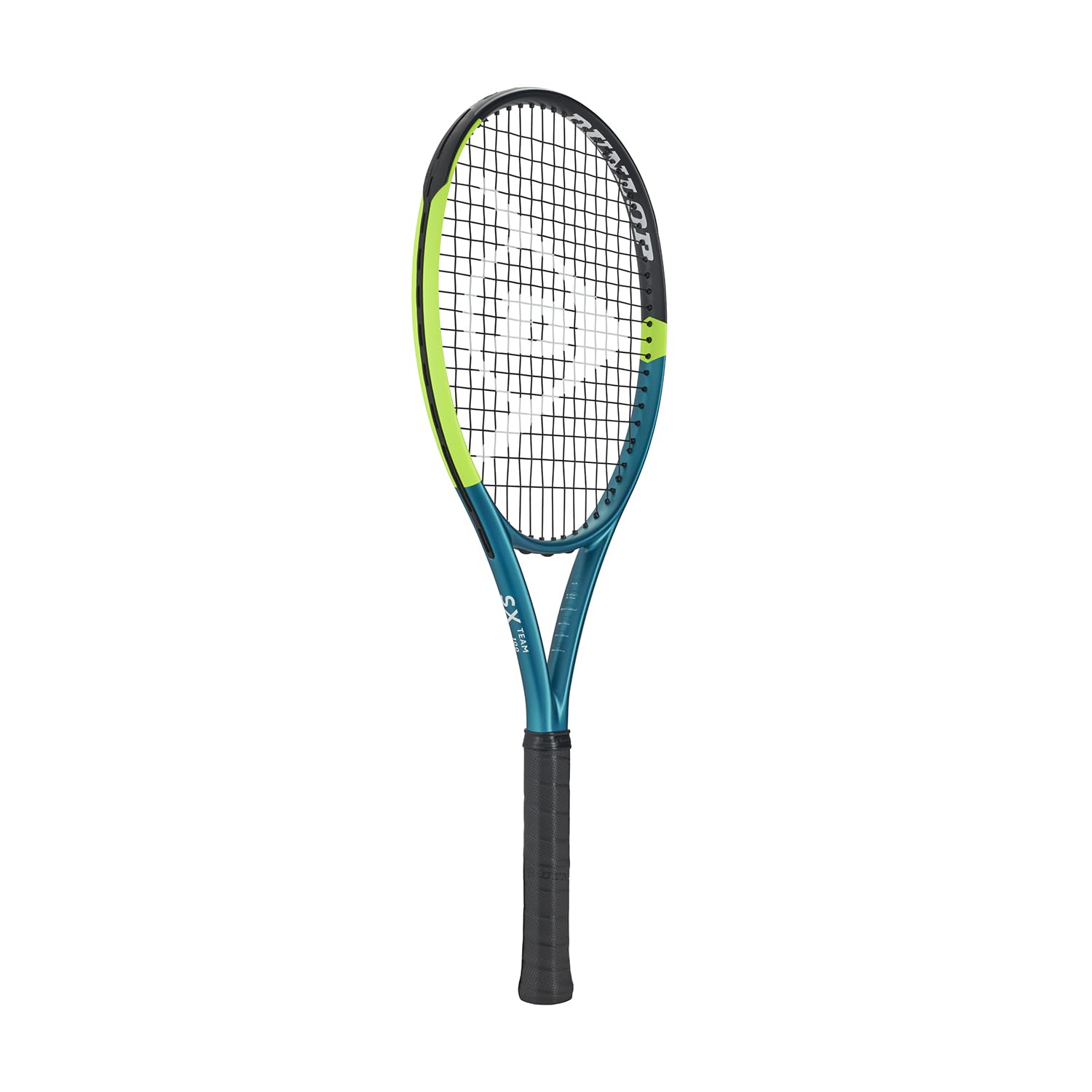 DUNLOP Tennis Racket SX TEAM 100, Grip Size 3, Teal/Black/Yellow