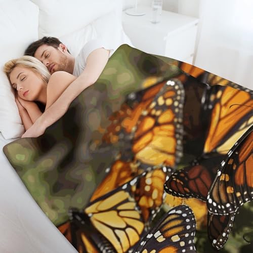 Couverture flanelle papillons légère et confortable pour grands frissoneurs - 7