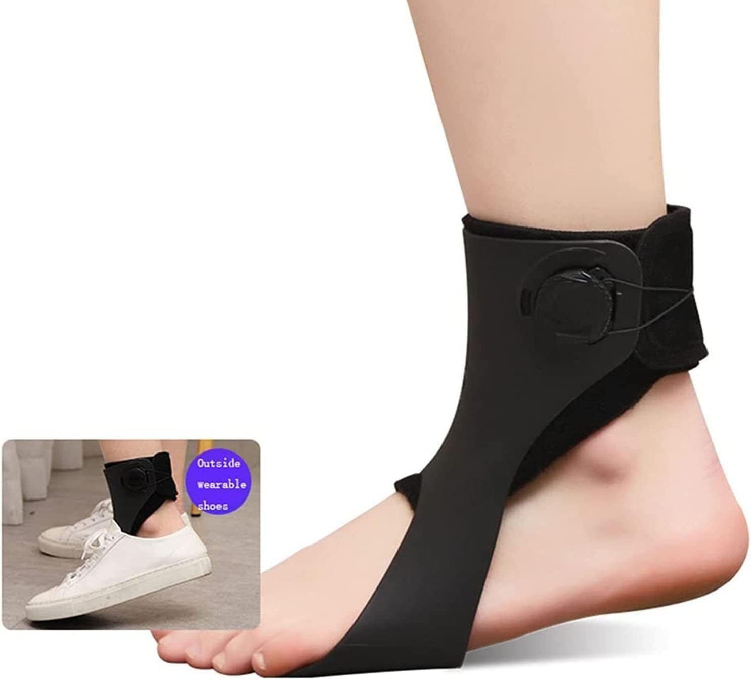 Orteza stawu skokowo-stępowego, Ankle Drop Adjustable Foot Supports Stabiliser For Flaccid And Dorsiflexion Movement(Right,L)