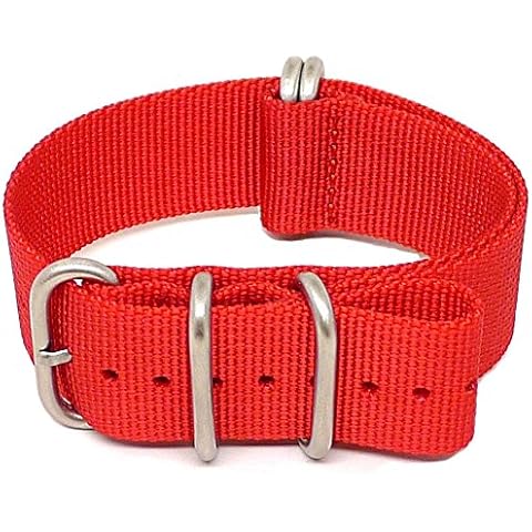 Da Luca Red Ballistic Nylon Watch Strap Cover