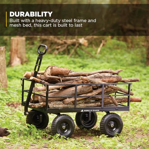 Steel Garden Cart with Removable Sides