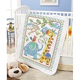 Herrschners Baby Safari Buddies Value Baby Quilt Stamped Cross-Stitch