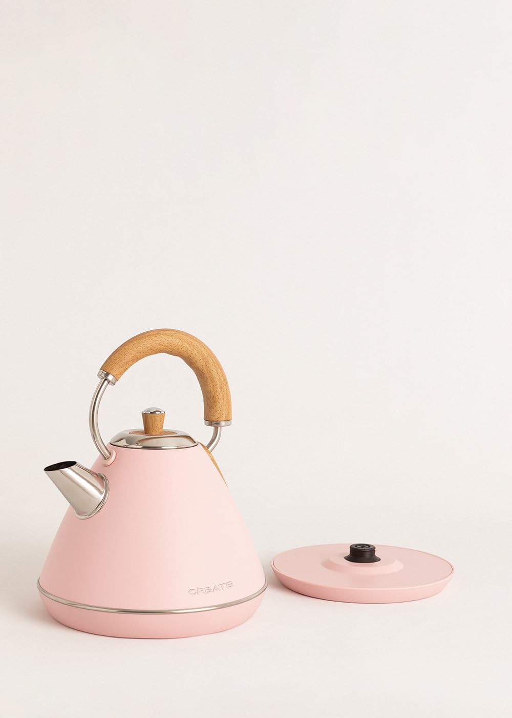 CREATE/PACK TOAST RETRO + KETTLE RETRO/Tostapane e bollitore per acqua rosa / 3 programmate di tostatura, 1,7 l…