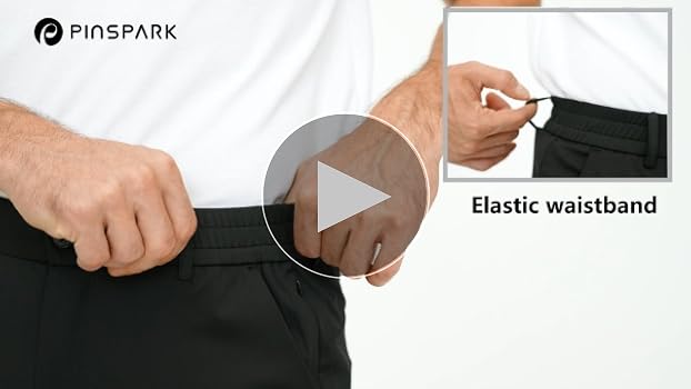 Amazon.com: PINSPARK Golf Pants Men 4 Way Stretch Pants UPF