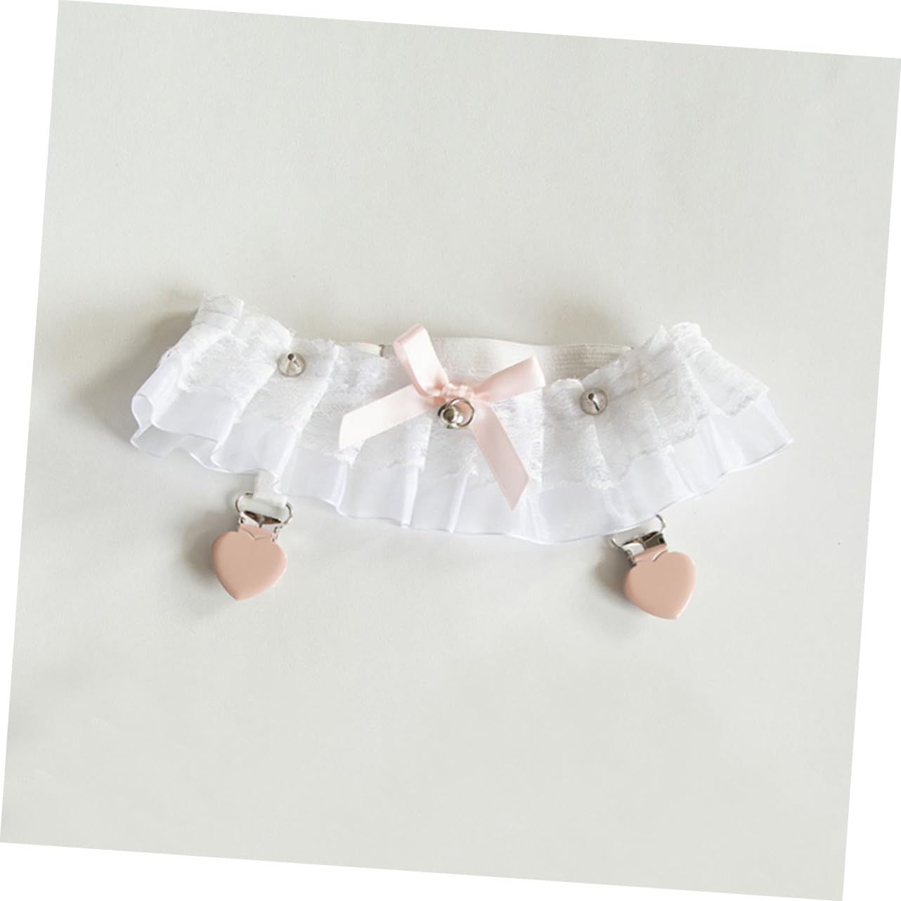 VALICLUD Hochzeitsstrumpfbänder für die Braut Riemen Spitzenstrumpfbänder für die Braut Bein für Frauen Fußkettchen Gürtel Brautgeschenk Brautaccessoires Hochzeit Braut Metall Weiß