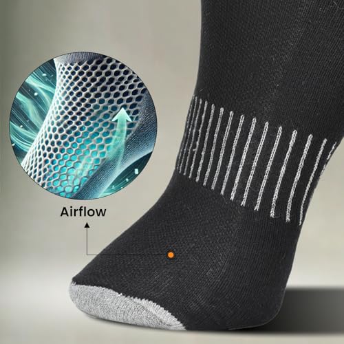 Cotton Anti-Blister Low Cut Cushioned Breathable Running Athletic Ankle Tab Running Socks for Men- (Pack of 6)3