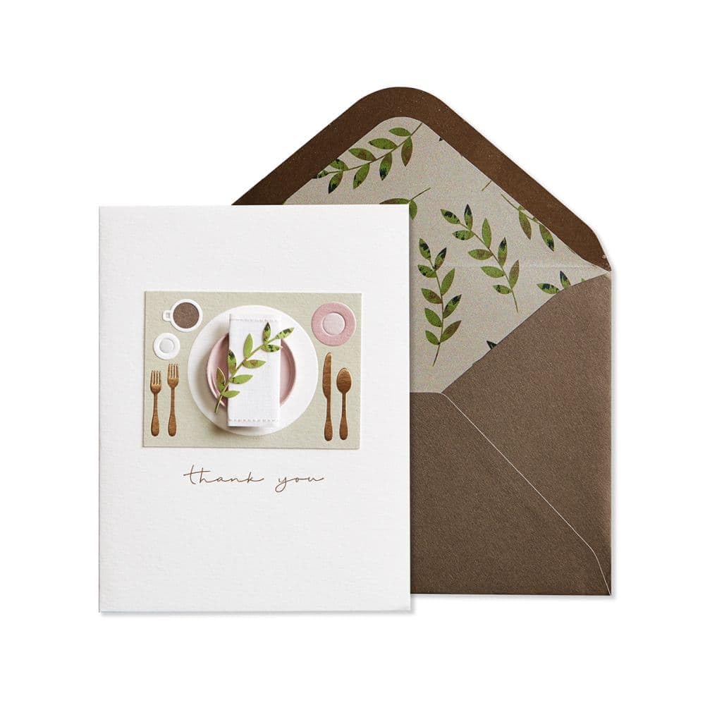 NIQUEA.D, Table Setting Thank You Card