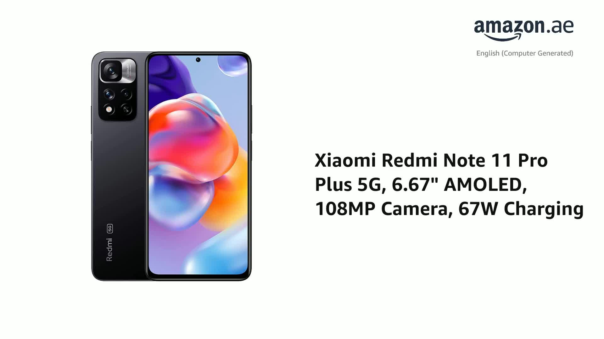 Xiaomi Redmi Note 11 Pro Plus 5G (Graphite Gray 8GB RAM, 128 GB