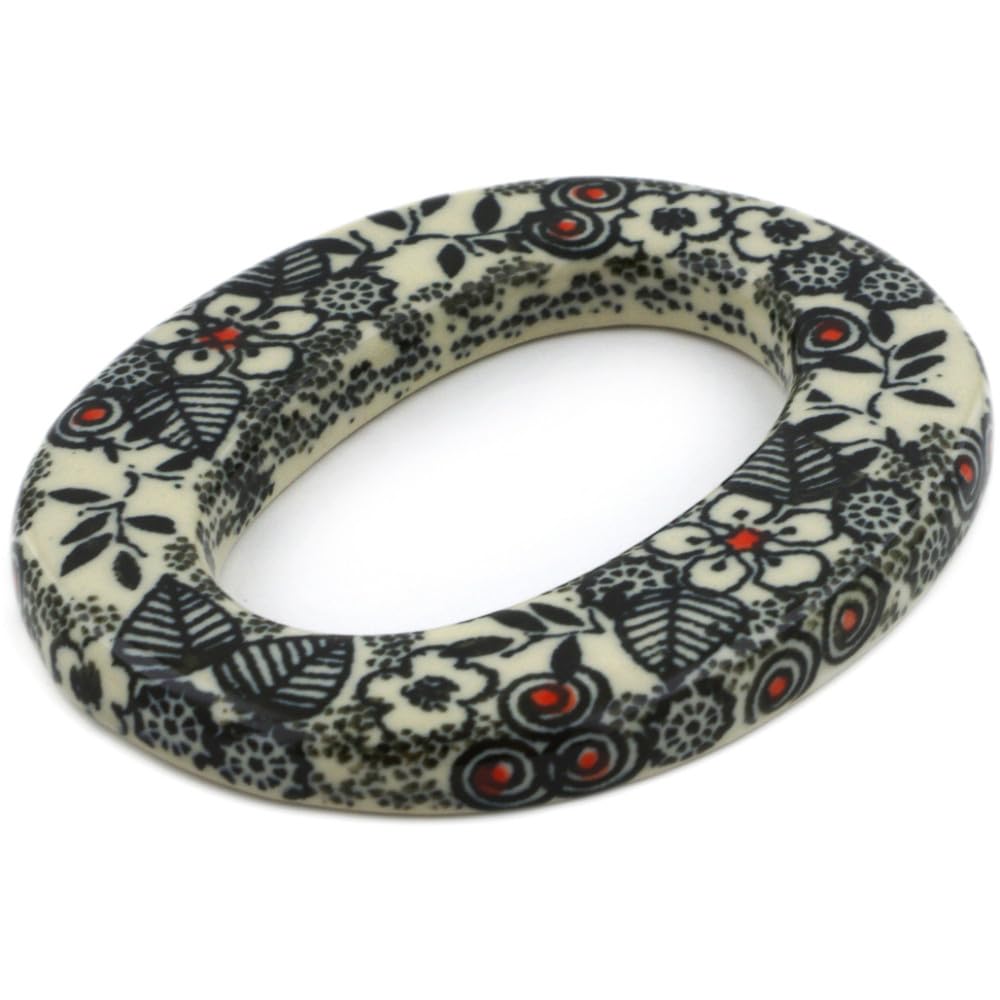 Authentic Polish Pottery House Number ZERO (0) Signature UNIKAT in Classic Black And White Design Handmade in Boles?awiec Poland by Ceramika Artystyczna + Certificate of Authenticity