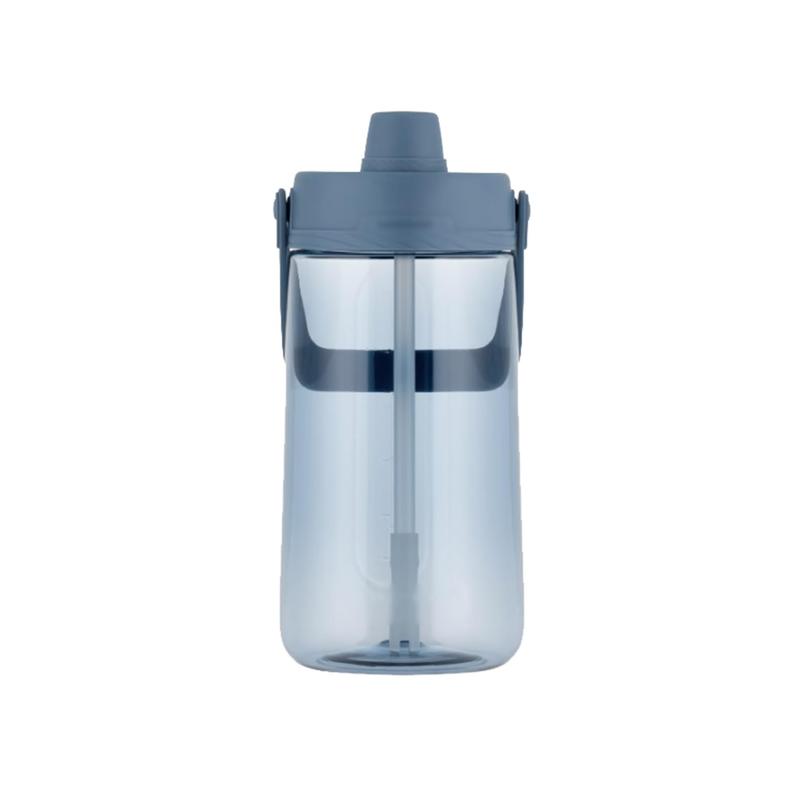 MRKU Tragbarer Getränke-Shaker-Becher, isolierte Wasserflaschen mit Griff und Zeitmarkierung für Sport, Fitnessstudio, Camping, Wasserkrug