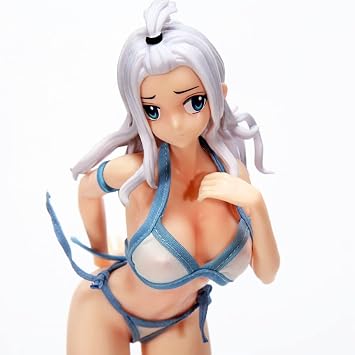 Zhongkaihua Fairy Tail Mirajane Strauss Figure Anime Fairy Tail Figure Mirajane Fabric Swimsuit PVC Model Statue Ornament Home Decoration for Fans 28 cm