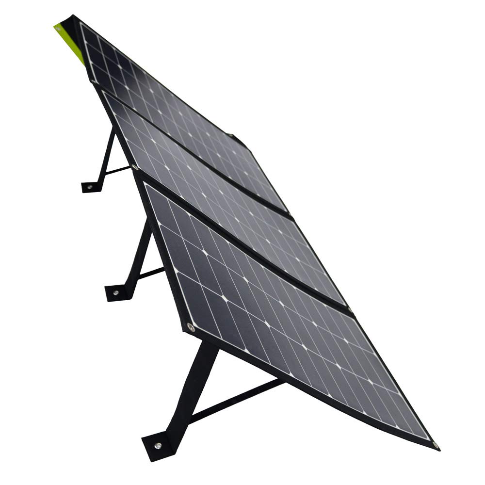 Offgridtec FSP-2 195W pannello solare ultra pieghevole con struttura di supporto integrata senza regolatore di carica. Ideale per campeggio, viaggio, barca e caravan