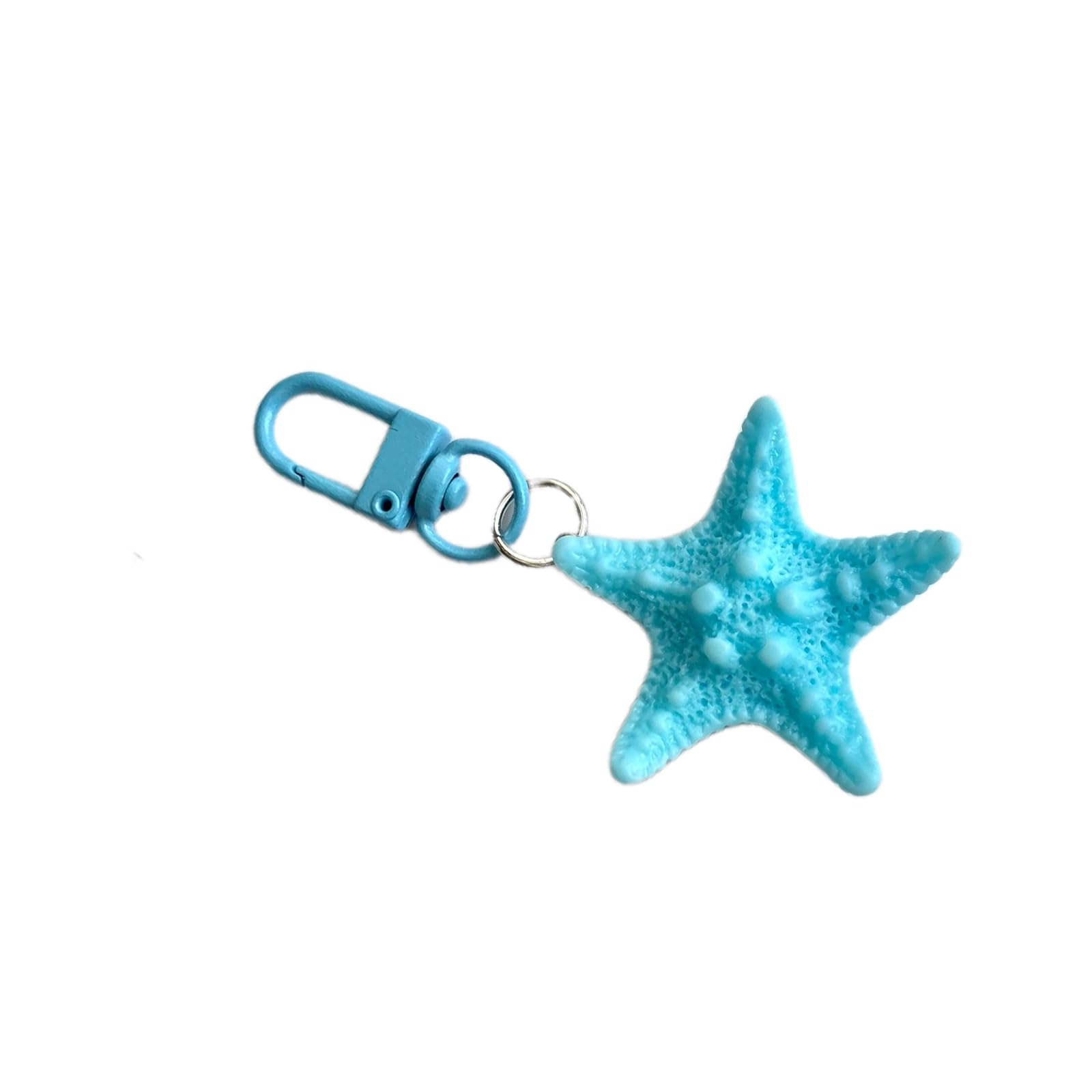 APGLSXY Sea Star Shaped Keychain Starfishes Pendant Keyring Couple Chain Detachable Phone Lanyard Decoration for Backpack Multicolored Starfishes Holder