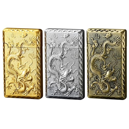 Encendedor a soplete Dragon Jet recargable bronce miniatura 4