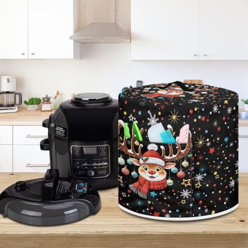 Image of Christmas Deer Kitchen Appliance Cover Casual Rice Cooker Cover