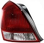 Evan-Fischer Tail Light Assembly Compatible with 2001-2003 Hyundai Elantra Sedan Driver Side