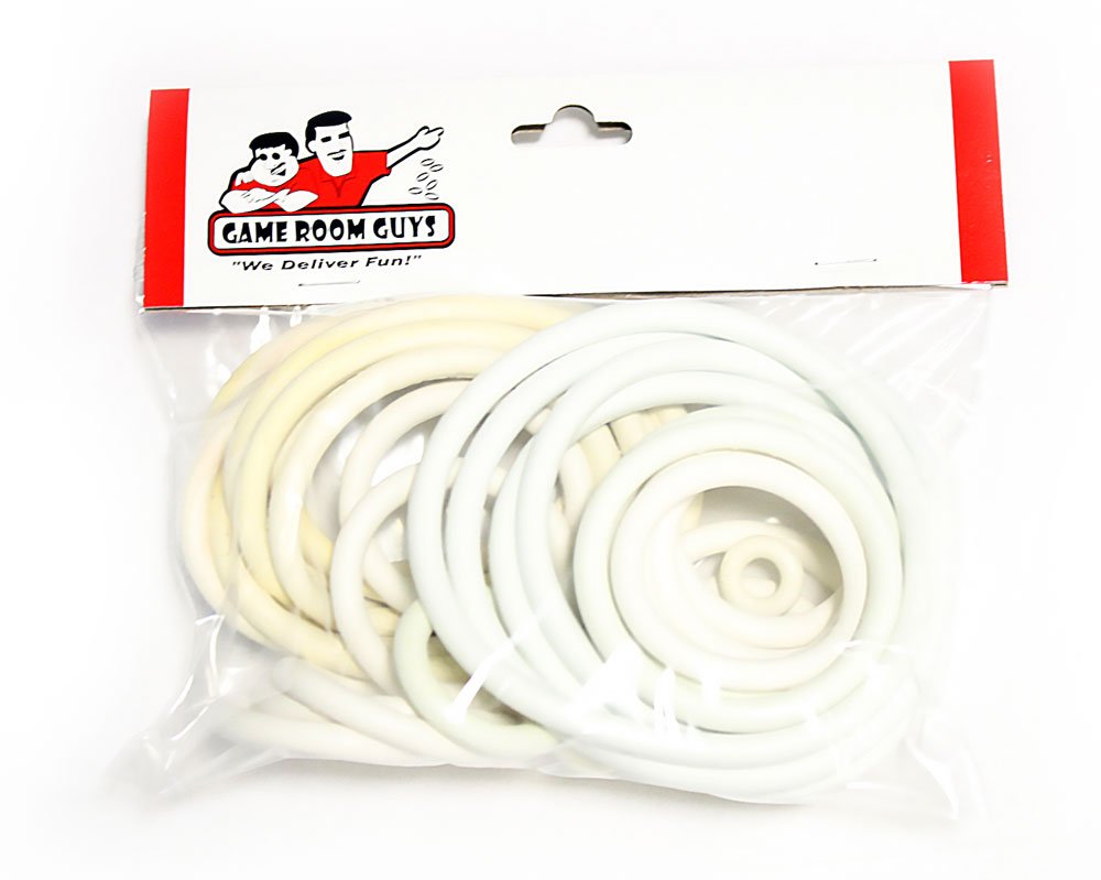 Game Room Guys Gottlieb Buttons and Bows Pinball White Rubber Ring Kit