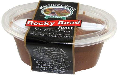 Amish Fudge Cup Rocky Road 3 oz with Spoon