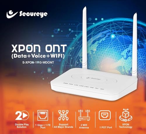 Image of SECUREYE S-XPON-1110-WDONT 300 Mbps Wireless Router (White, Single Band)