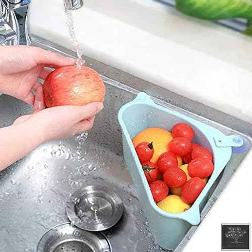 Image of Sulfar Combo of Soap Dispensing Palm Brush, Triangular Sink Drainer Shelf, Metal Wire Brush Sink Cleaning Device
