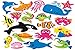 Baker Ross Autocollants vie marine en mousse (lot de 120) - Autocollants amusants en relief sur le thème de l'océan pour le scrapbooking.