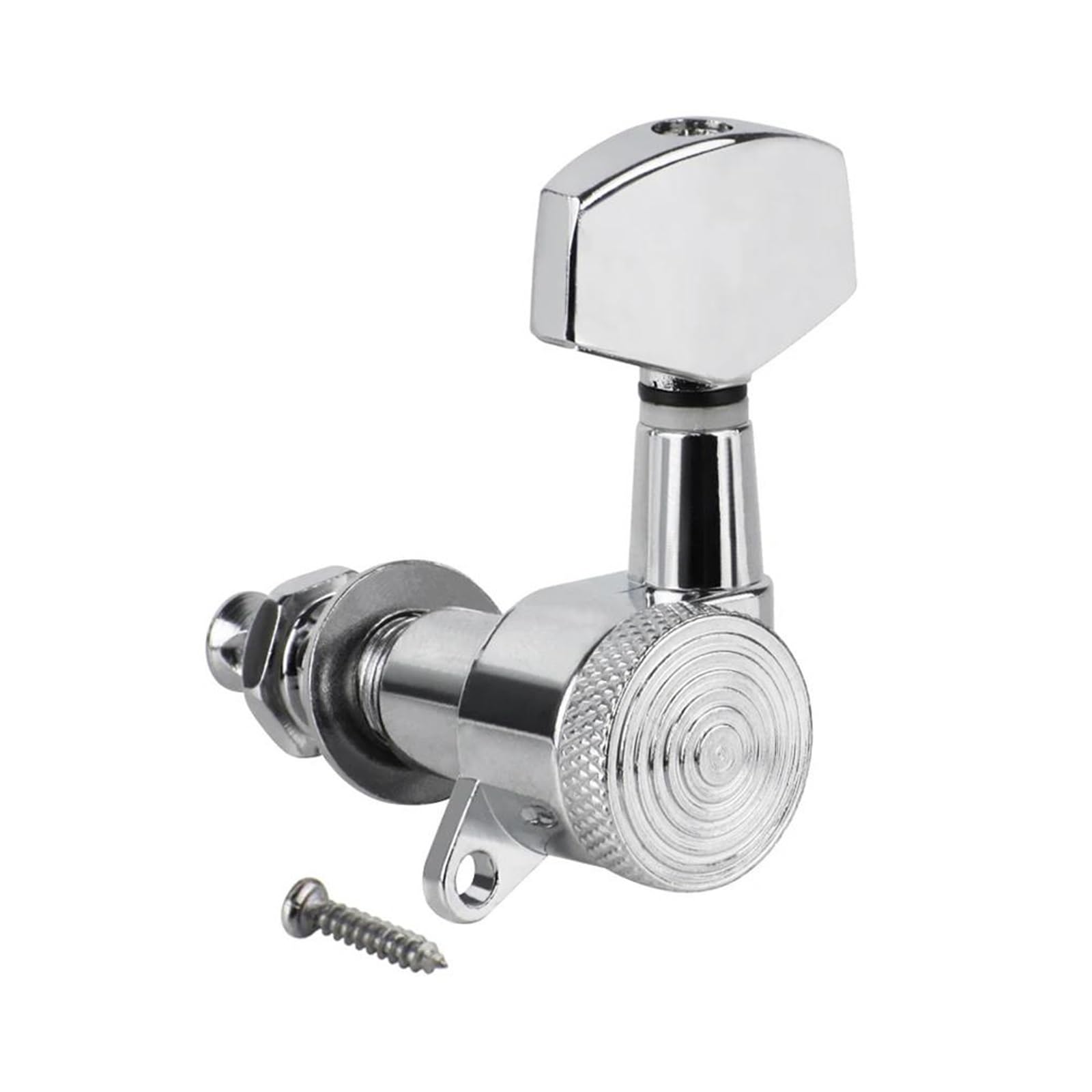 6er-Pack E-Gitarren-Tuner Für Linkshänder-Gitarren Verchromt Gitarrenwirbel-Set