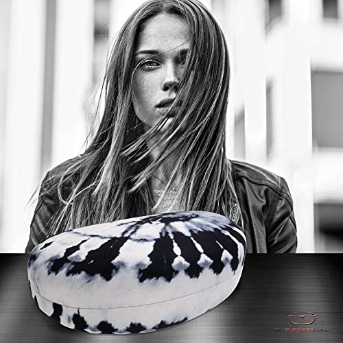 Image of MyEyeglassCase Large Hard Sunglasses Case | fits Large curved Sunglasses, with microfiber bag and cleaning cloth
