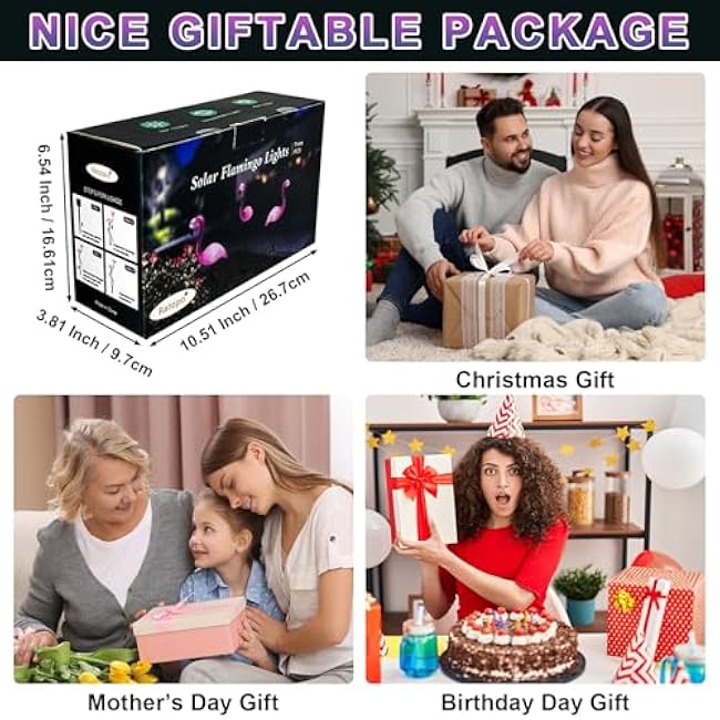 Solar Flamingo Light Solar Garden Lights Pink Flamingo Outdoor Decor