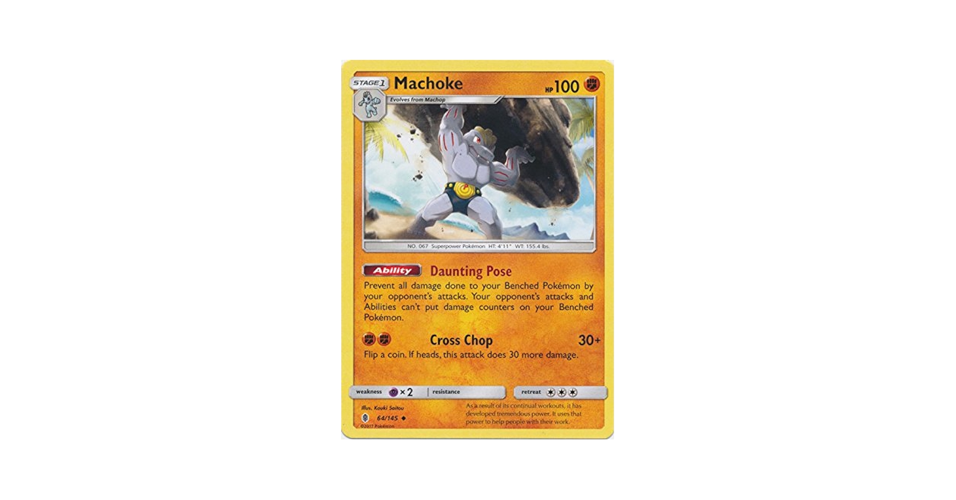 アメリカ購入品 Machoke RARE! 1995 Machoke Pokémon Card 34/102 Original Card! Best