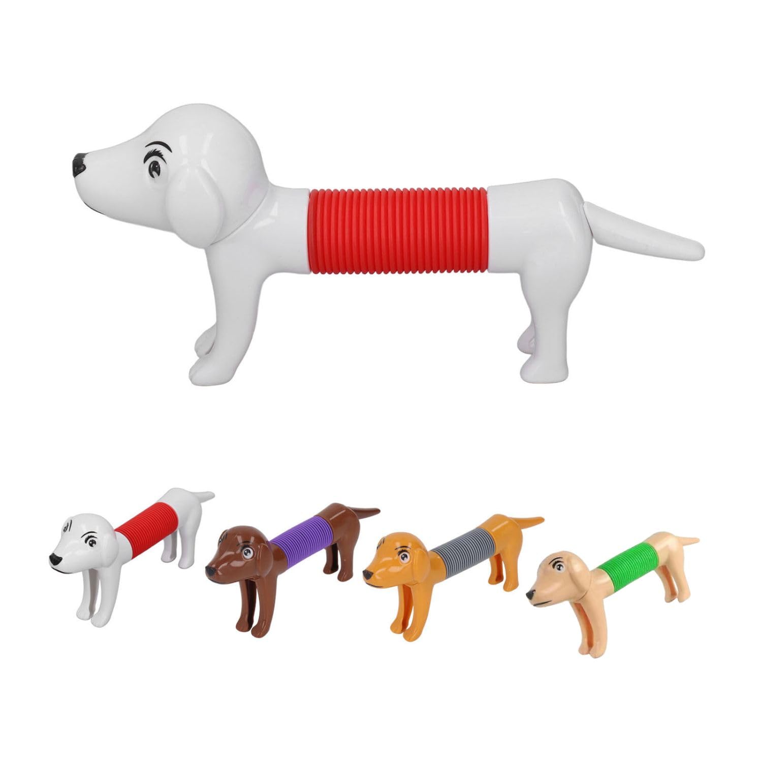 DEOXY 4 Pcs Telescopic Suction Cup Dog Toy, Funny Pop Tubes Sensory Toy for Toddlers, Educational Fidget Toys for Anxiety Kids for 3 4 5 6 7 8 9 Year Old Boys Girls (B0D1CSLKM7) Amazon Price History, Amazon Price Tracker