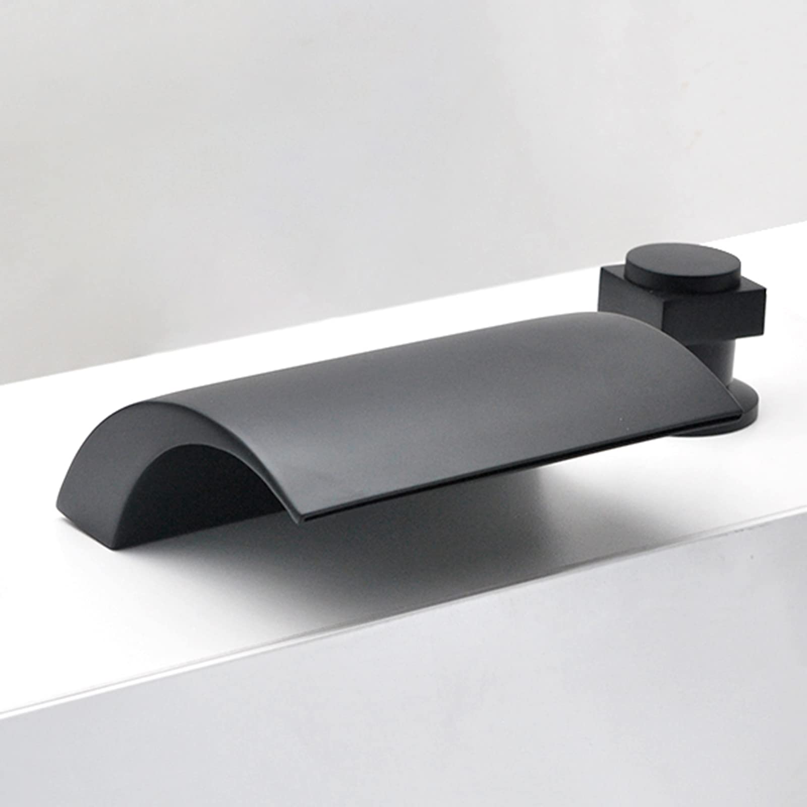 Quadratisches Messing-Badewannen-Wasserhahn-Steuerventil, Wasserfall-Kaskaden-Mischbatterie, Ceic Cartrid, ideal für Badewannen und Duschköpfe, Slish Badezimmer-Zubehör