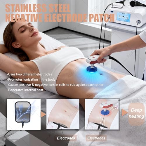 Alsup Apparecchio Terapia Fisica Tecar 448K Portatile, Energia Regolabile 0-100% 2 Modalità, Riduce Cellulite In Profondità E Rimuove Grasso Corporeo - 4