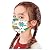 Hotkey 5pcs Kids Reusable Face_Masks with 10pcs Filters Cute Cartoon Dinosaur Print Face Cotton Covering for Childrens Outdoor Back to School