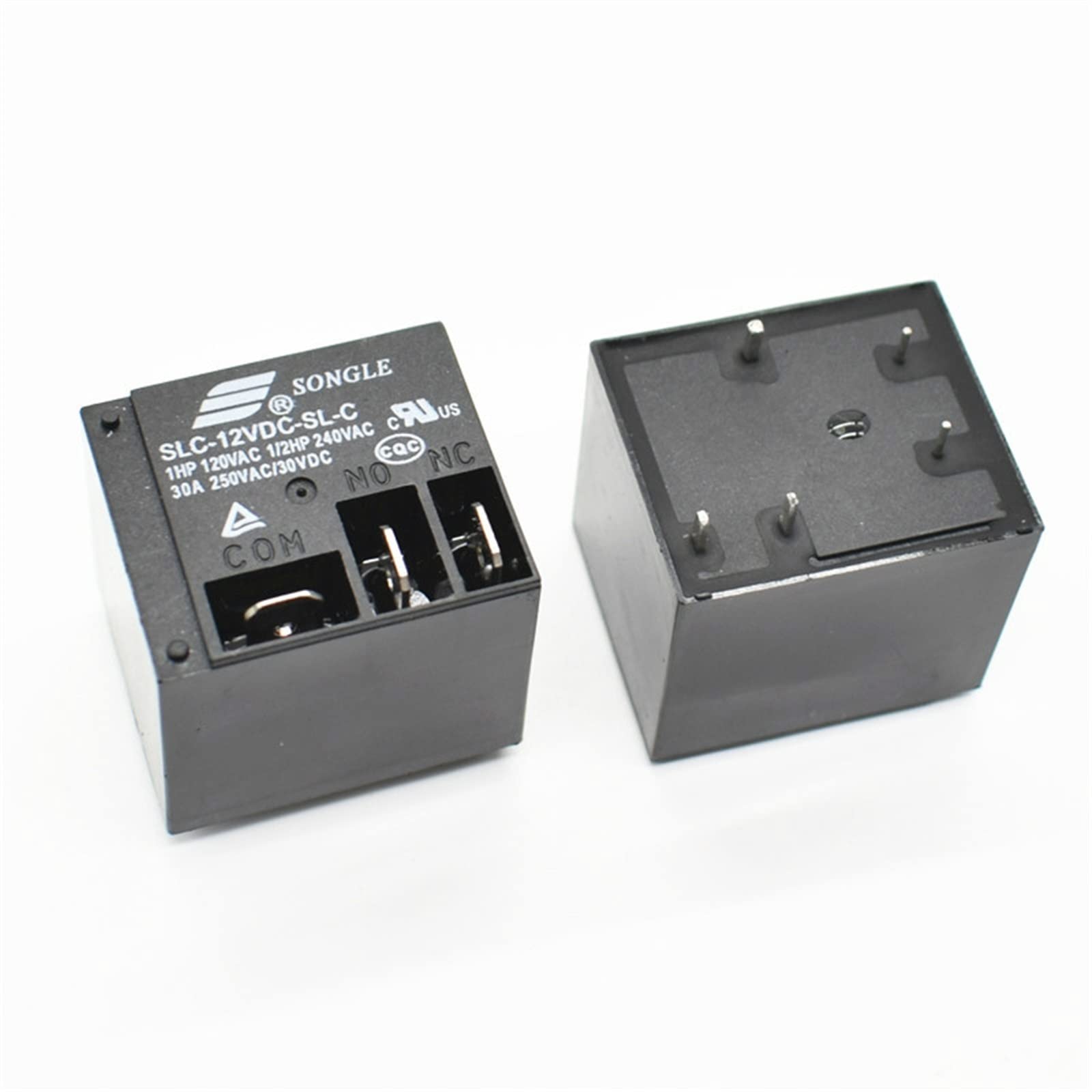 Piezas electrónicas 1 Uds. Relés de potencia SLC-12VDC-SL-C 12V 30A T91 HF2100 Juego de conversiones 5PIN Piezas de recambio