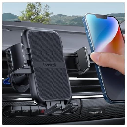 Lamicall 2026 Wider Clamp & Metal Hook Car Phone Holder Vent Accessories
