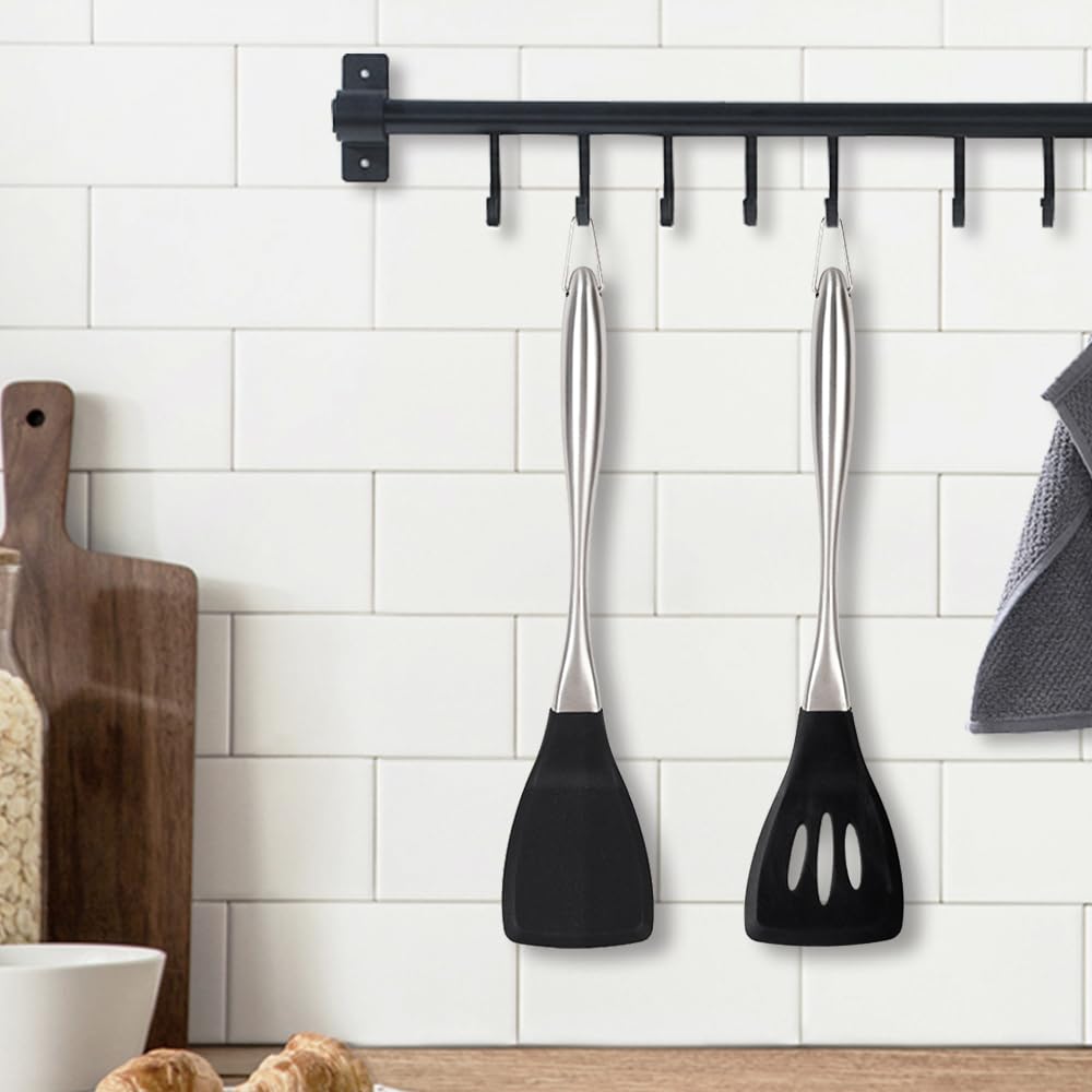 2-teiliges Pfannenwender-Set, Pfannenwender, Küchenutensilien, Kochutensilien, ideales Kochgeschirr für Fisch, Eier, Pfannkuchen
