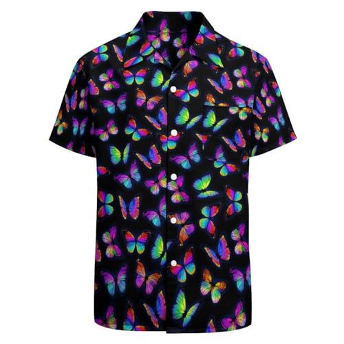 Chemise drapeau américain homme BONLOR motif étoile fantaisie grande taille 3XL